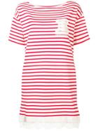 Ermanno Ermanno Striped T-shirt Dress - Neutrals