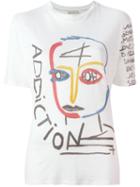 Each X Other Jean-charles De Castelbajac X Eachxother 'addiction' T-shirt, Women's, Size: Small, White, Linen/flax