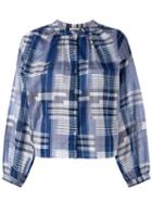 Ulla Johnson Checked Shirt, Women's, Size: 4, Blue, Cotton