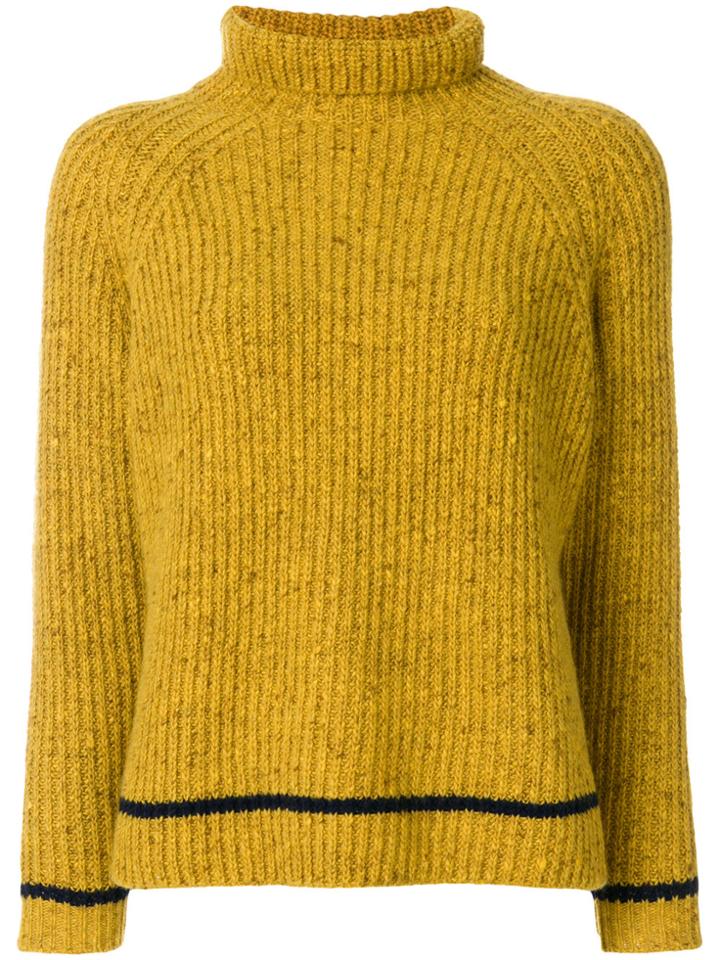 Alyki Turtleneck Jumper - Yellow & Orange