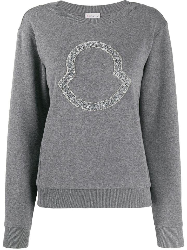 Moncler Beaded Logo Sweatshirt - Grey