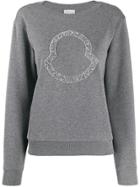 Moncler Beaded Logo Sweatshirt - Grey