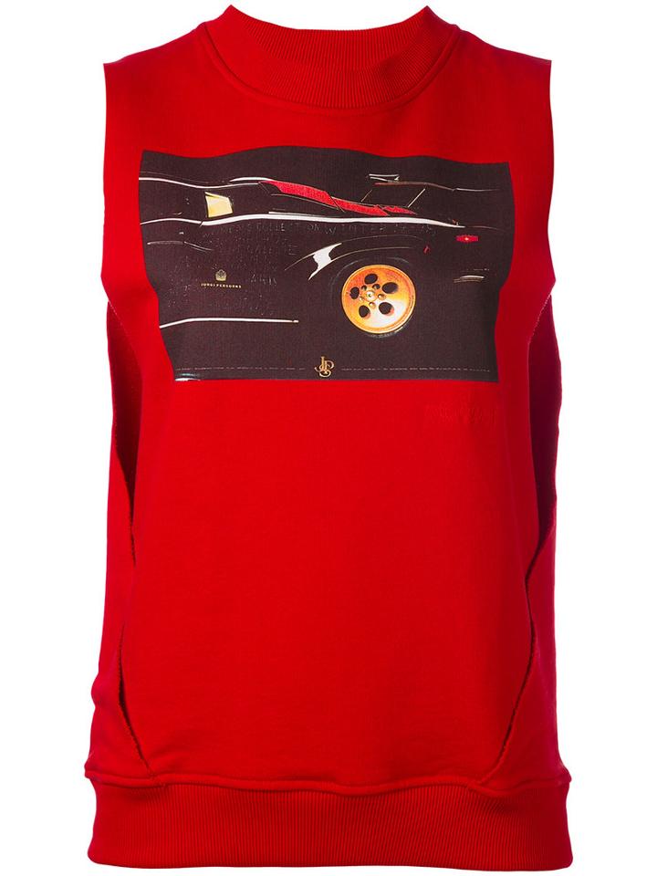 Dust - Sleeveless Printed Top - Women - Cotton - M, Women's, Red, Cotton