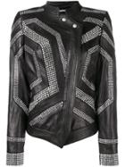 Philipp Plein Studded Asymmetric Jacket - Black