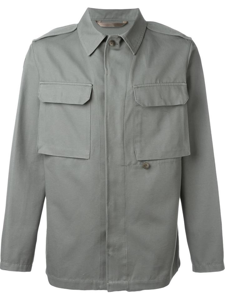 A.p.c. 'duke' Army Jacket, Men's, Size: Large, Green, Cotton
