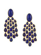 Aurelie Bidermann Lapis Lazuli Drop Earrings - Metallic