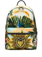 Dolce & Gabbana Dg King Printed Backpack - Yellow