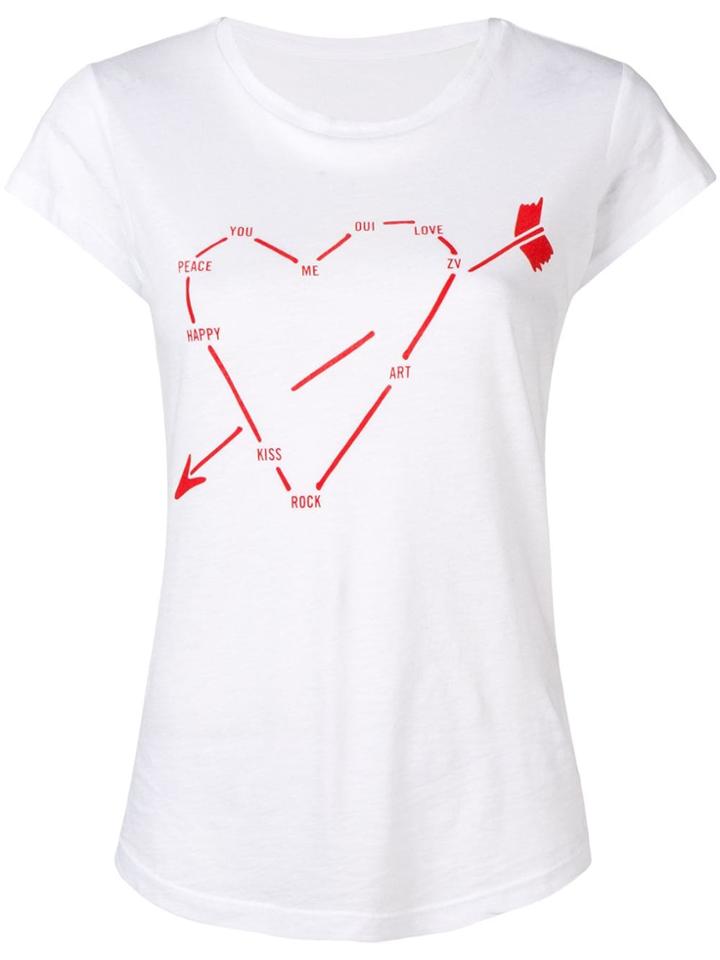 Zadig & Voltaire Heart Constellation Print T-shirt - White