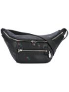 Alexander Wang - Floral Print Shoulder Bag - Women - Calf Leather - One Size, Black, Calf Leather