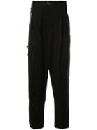 Song For The Mute High Waisted Loose Fit Trousers - Black