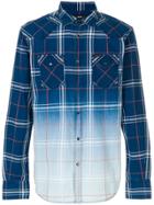 Diesel Faded Check Shirt - Blue