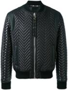 Lucky Bomber Jacket - Men - Nylon/polyamide - Xl, Black, Nylon/polyamide, Philipp Plein