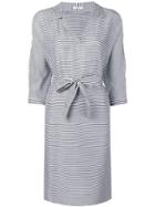 Peserico Short Striped Dress - Blue
