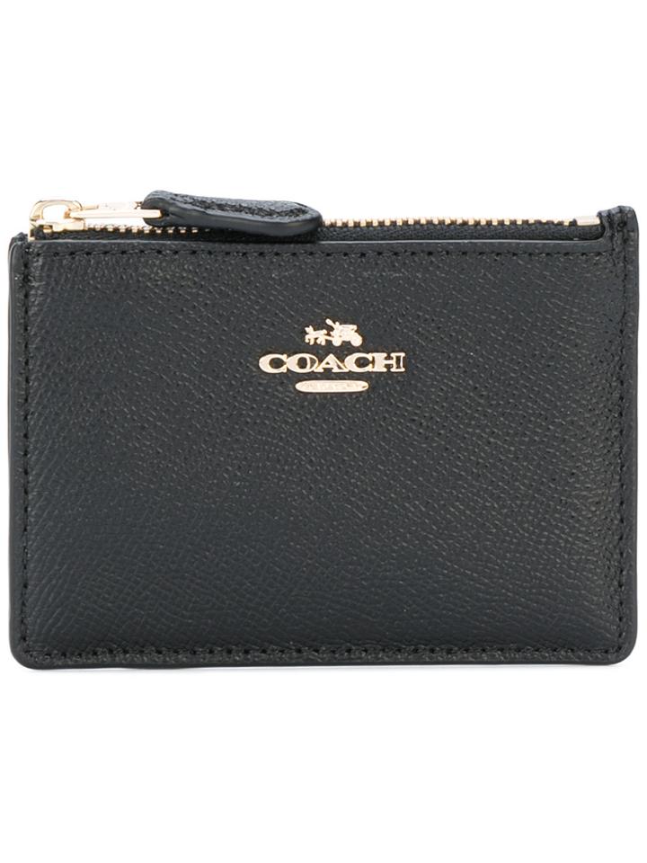 Coach Logo Plaque Cardholder - Black