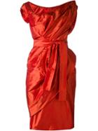 Vivienne Westwood Red Label Satin Belted Drape Dress
