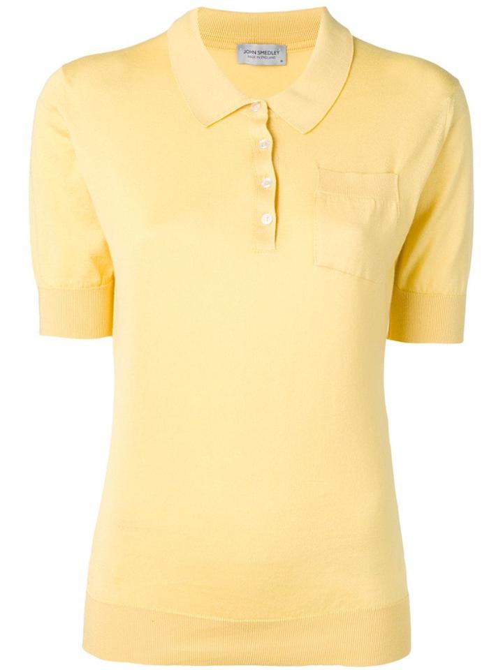 John Smedley Jenny Knitted Polo Shirt - Yellow