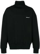 Ader Error Oversized Logo Turtleneck Sweatshirt - Black