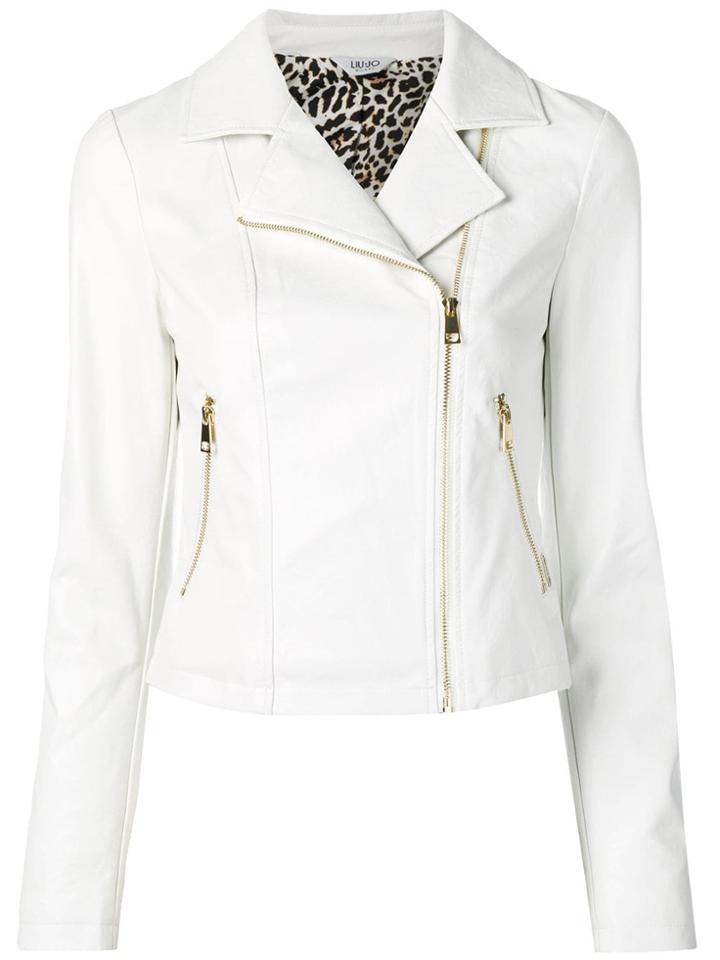 Liu Jo Classic Biker Jacket - White