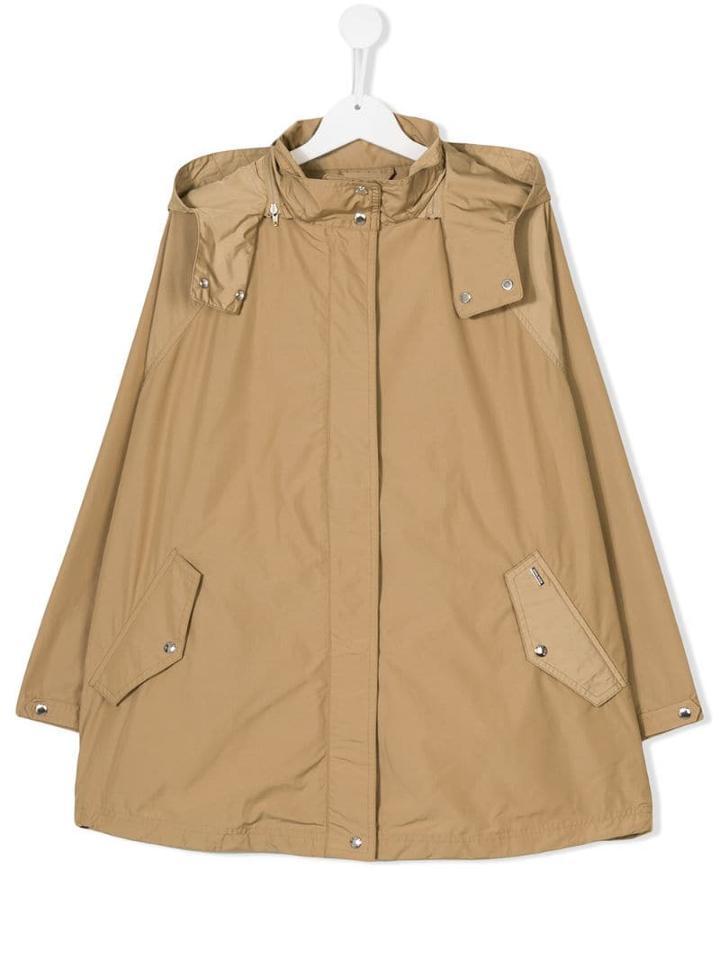 Woolrich Kids Hooded Jacket - Neutrals