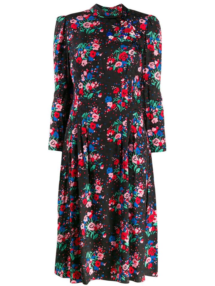 Marc Jacobs Floral Dress - Black