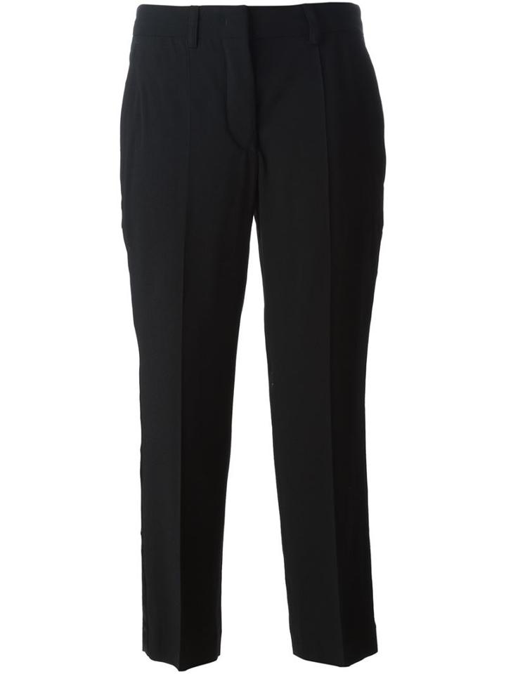 Isabel Marant Étoile 'laytonn' Trousers, Women's, Size: 42, Black, Cotton/viscose/virgin Wool/polyester