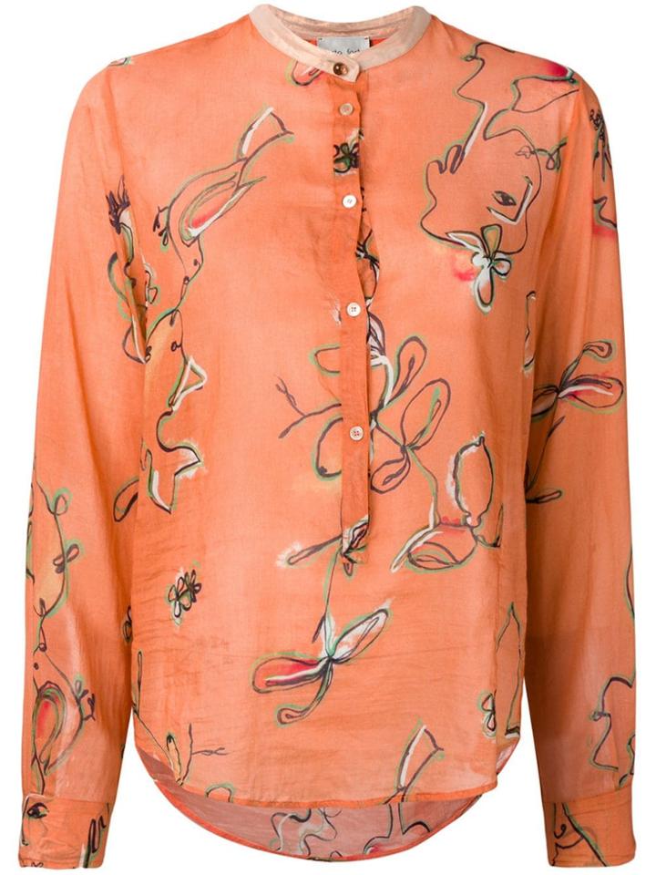 Forte Forte Floral Print Shirt - Orange