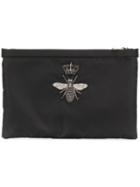Dolce & Gabbana Bee Patch Clutch - Black
