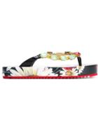 Dolce & Gabbana Embellished Platform Flip Flops