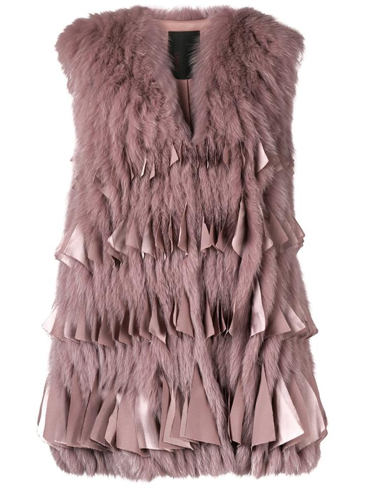 Liska Distressed Styled Jacket - Pink