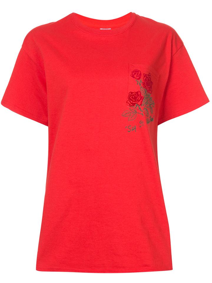 Rosie Assoulin Say It With Flowers Tee - Red
