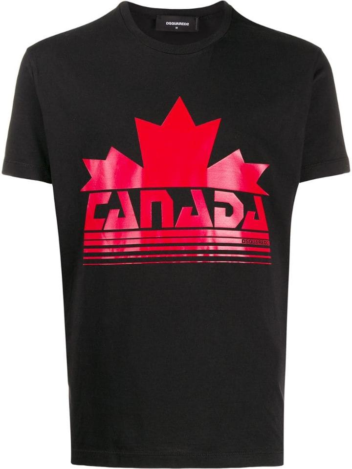 Dsquared2 Canada Print T-shirt - Black