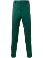 Gucci Classic Tailored Trousers, Men's, Size: 54, Green, Viscose/wool/spandex/elastane/cotton