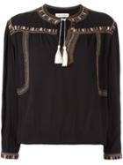 Isabel Marant Étoile 'cabella' Blouse, Women's, Size: 38, Black, Viscose/polyester