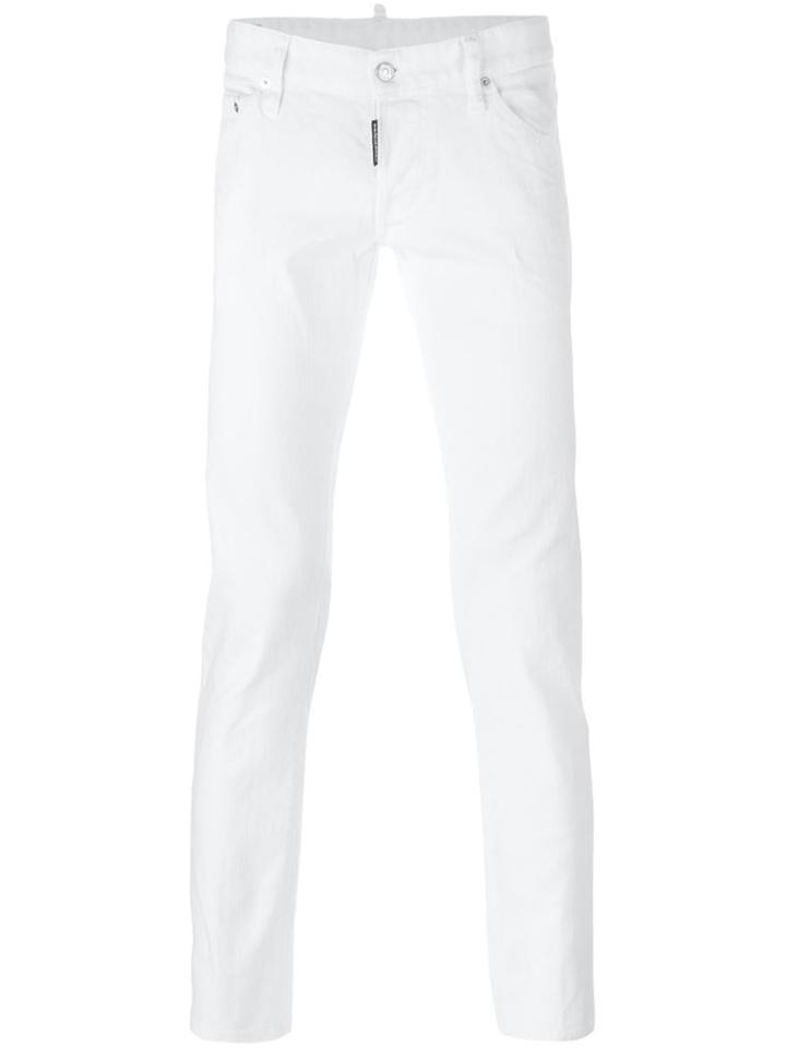 Dsquared2 Clement Jeans, Men's, Size: 48, White, Cotton/spandex/elastane
