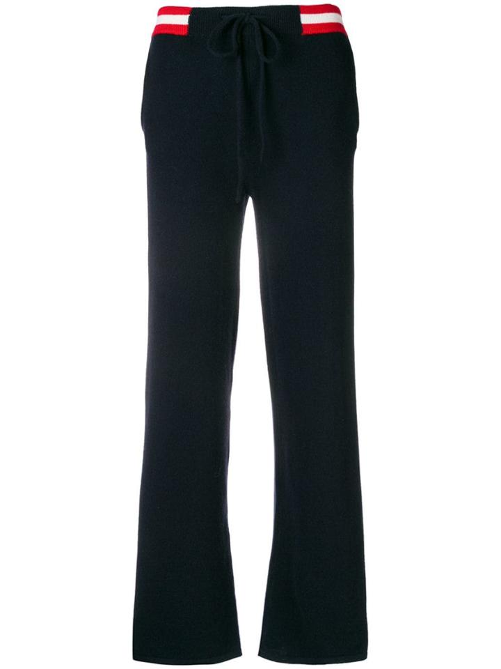 Chinti & Parker Side-stripe Knitted Trousers - Blue