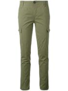 Tory Burch - Sierra Chino Trousers - Women - Cotton/spandex/elastane - 27, Green, Cotton/spandex/elastane