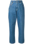 Miu Miu Chain Detail Straight Jeans - Blue