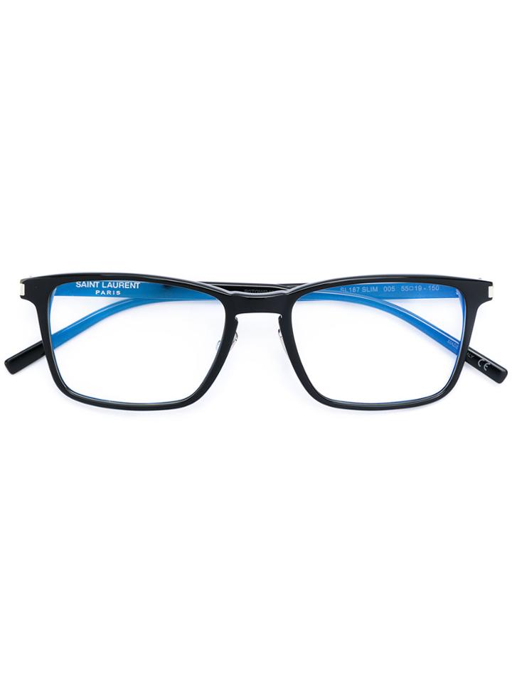 Saint Laurent Eyewear Sl 186 Slim Glasses - Black