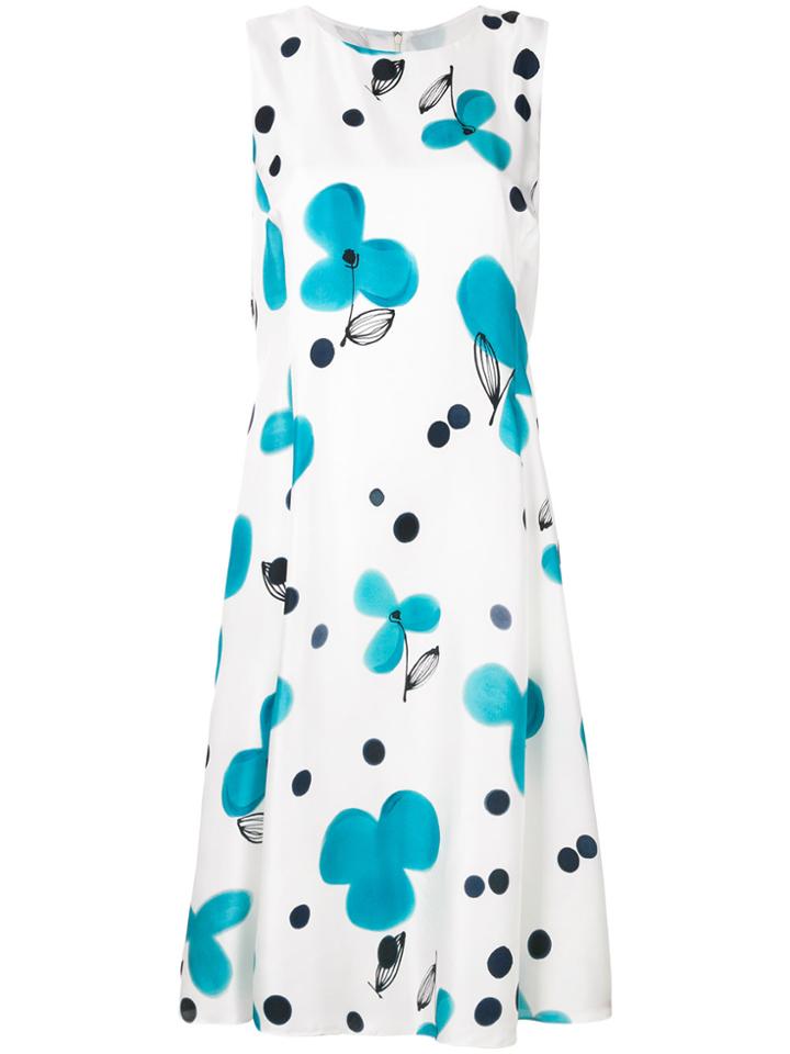 Emporio Armani Flower Print Dress - White