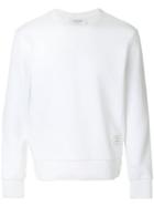 Thom Browne Back Signature Stripe Sweatshirt - White