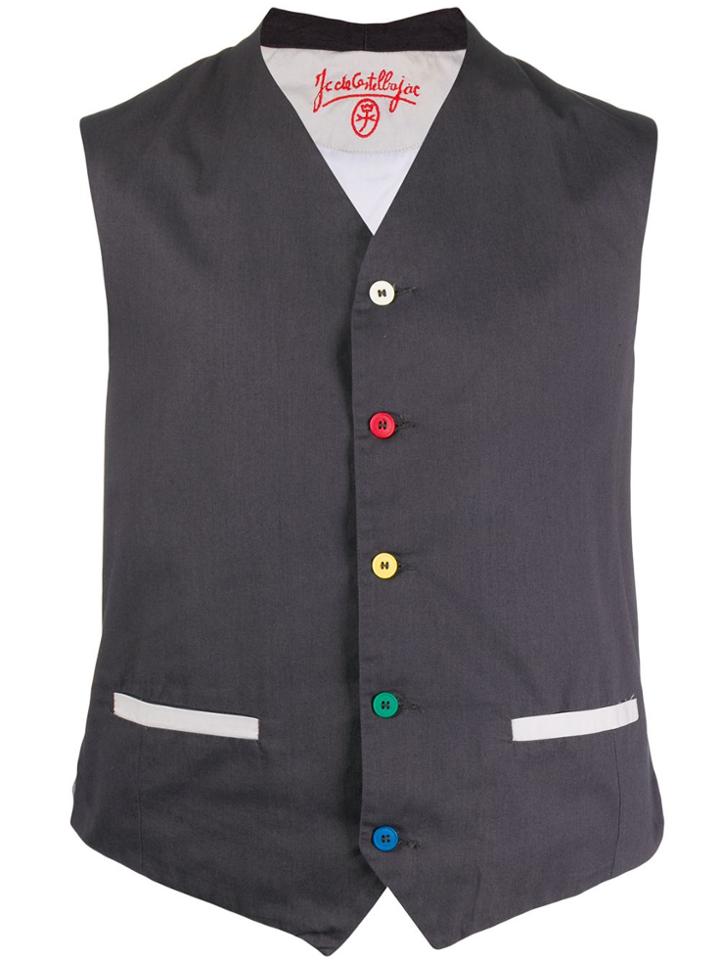 Jc De Castelbajac Pre-owned 1980s Mafalda Waistcoat - Grey