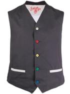 Jc De Castelbajac Pre-owned 1980s Mafalda Waistcoat - Grey