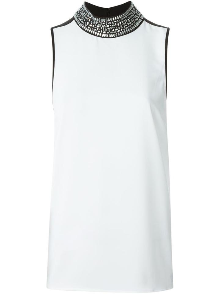 Michael Michael Kors Jewelled Neck Tank Top