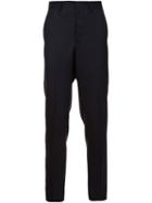 Umit Benan Pinstriped Trousers, Men's, Size: 46, Blue, Virgin Wool
