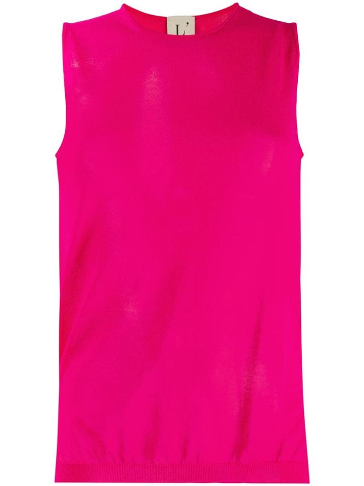 L'autre Chose Knitted Vest Top - Pink