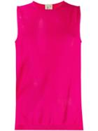 L'autre Chose Knitted Vest Top - Pink