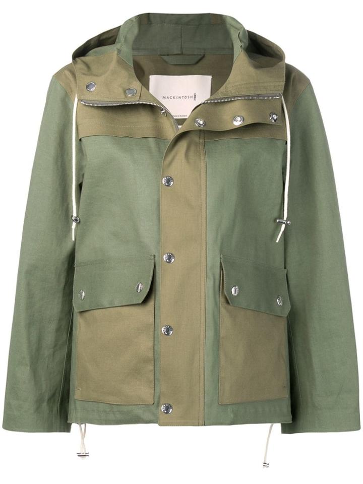 Mackintosh Green & Khaki Bonded Cotton Field Parka Gr-117/w/cb