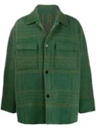Jacquemus Checked Shirt Jacket - Green