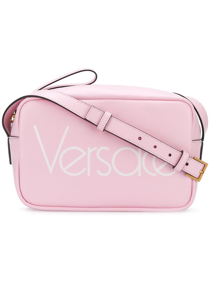 Versace Logo Shoulder Bag - Pink & Purple