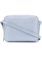 Giorgio Armani Embossed Logo Shoulder Bag - Blue